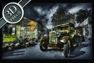 Old car Shell front 